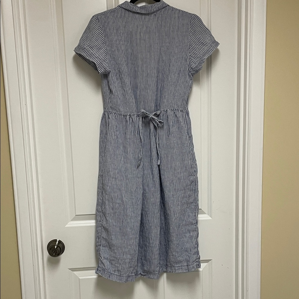 Pyne & Smith Cosette Striped Button-Front Midi Dress - Picture 3 of 6